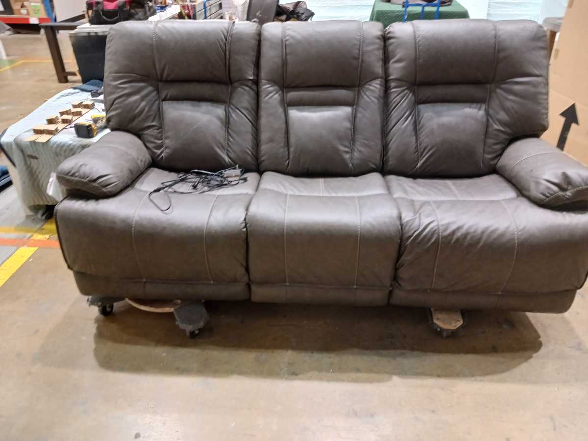 Wurstrow Power Reclining Sofa with Adjustable Headrest - Smoke - Gallery Image 5